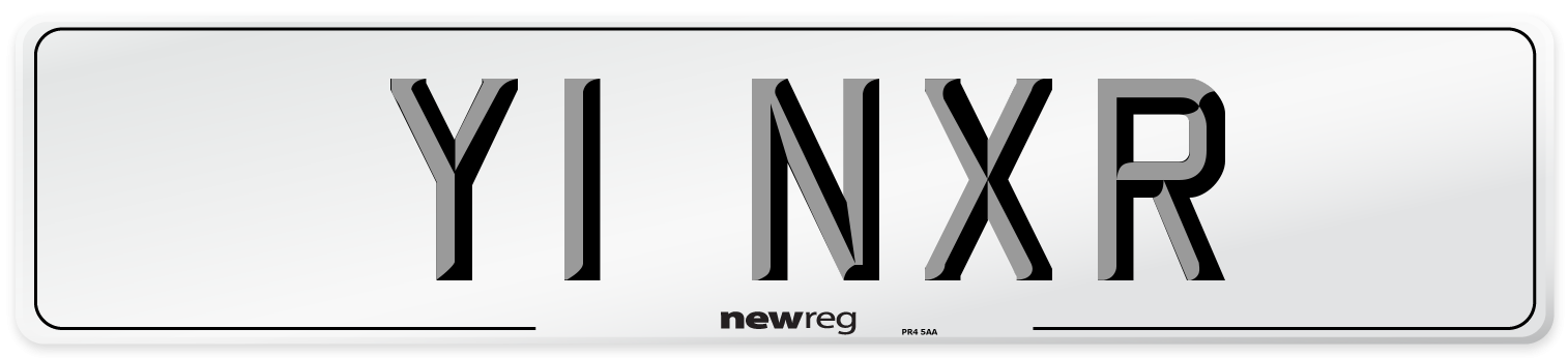Y1 NXR Number Plate from New Reg